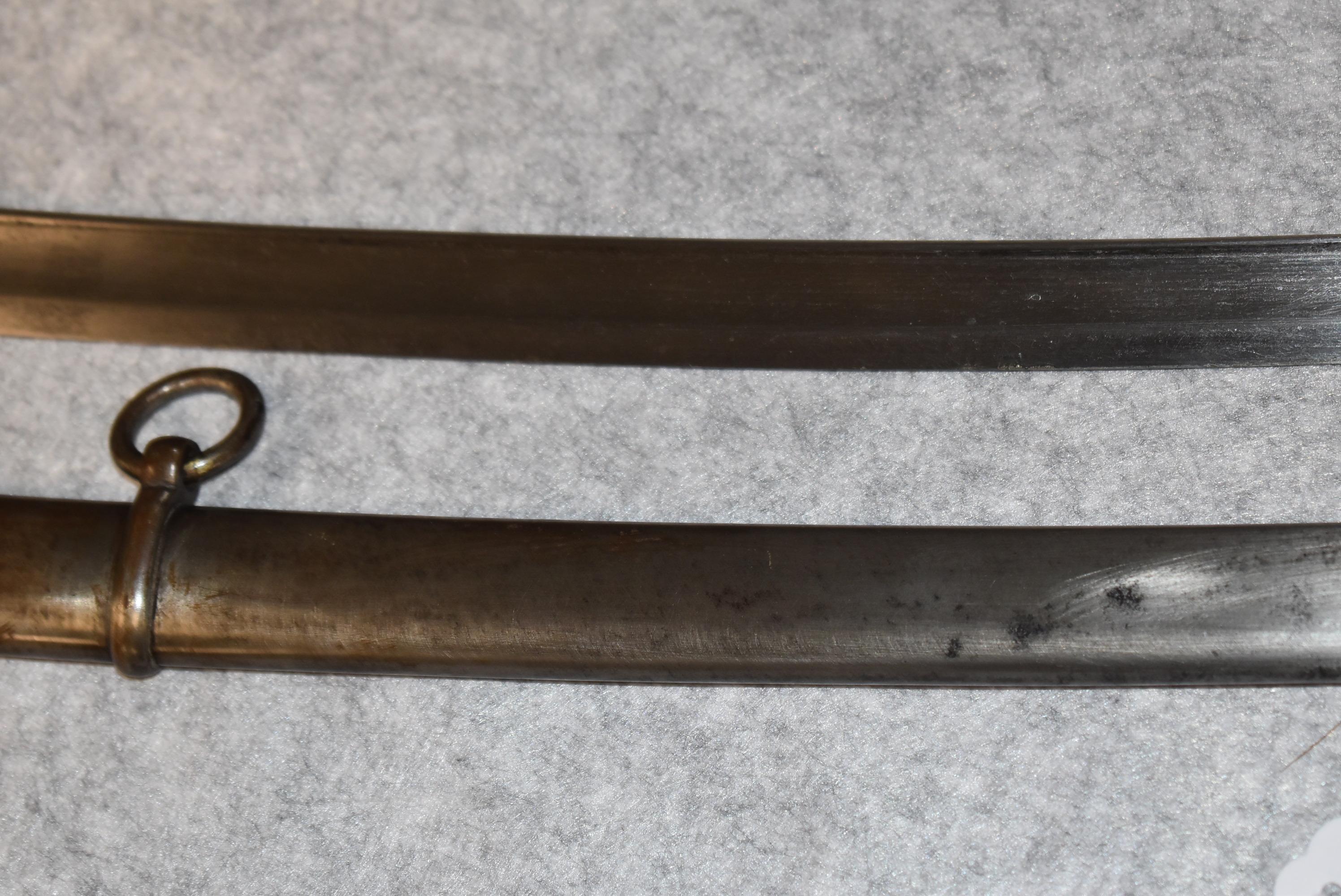 M1860 Cavalry saber and scabbard