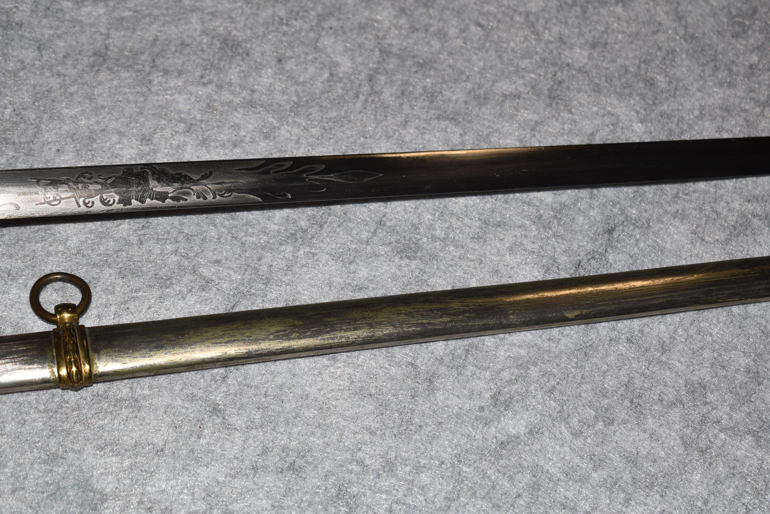 M1860 Staff and Field Officer's sword and scabbard