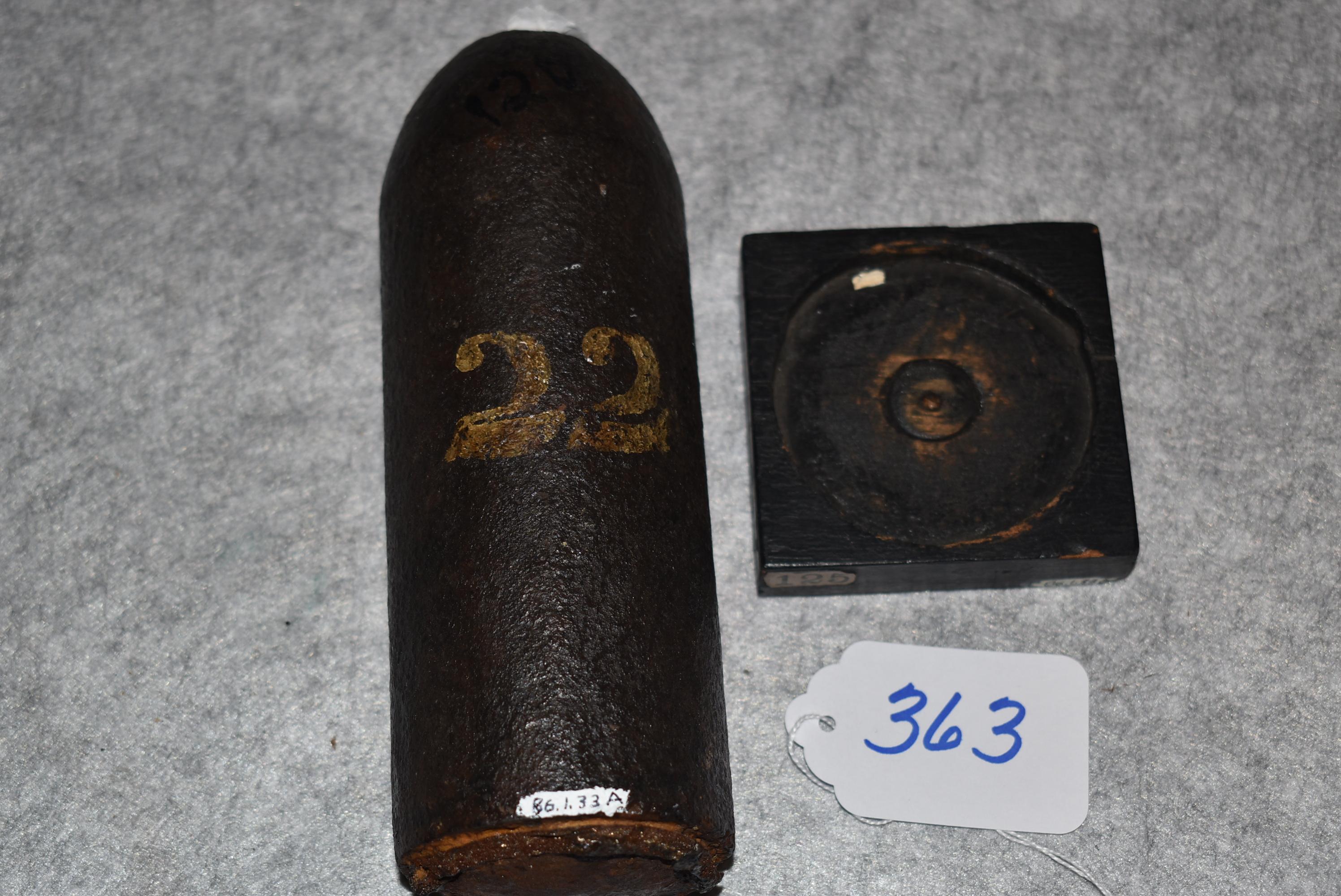 10 lb. Parrott artillery shell