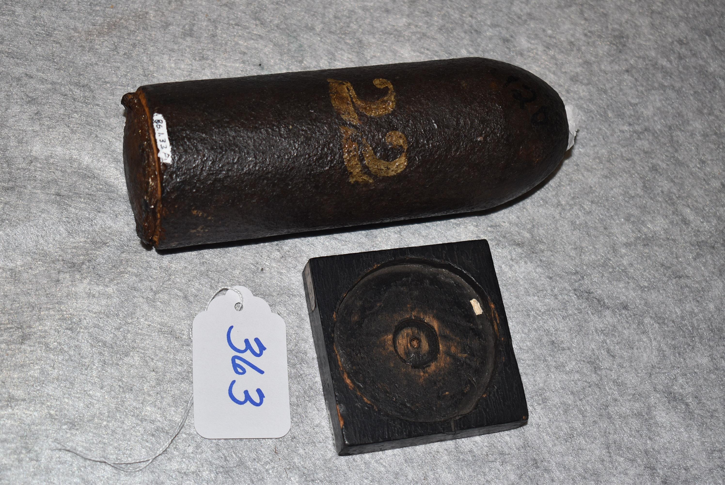 10 lb. Parrott artillery shell