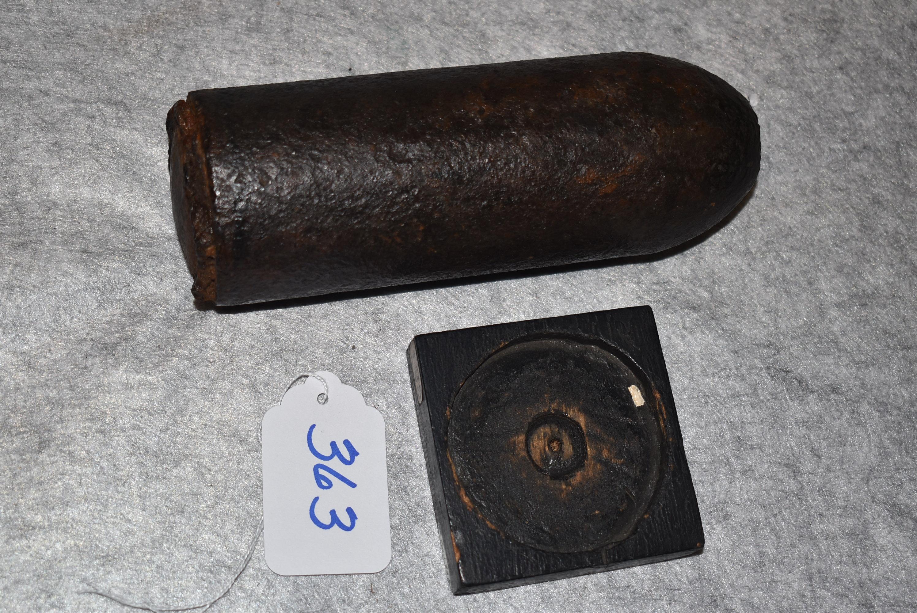 10 lb. Parrott artillery shell