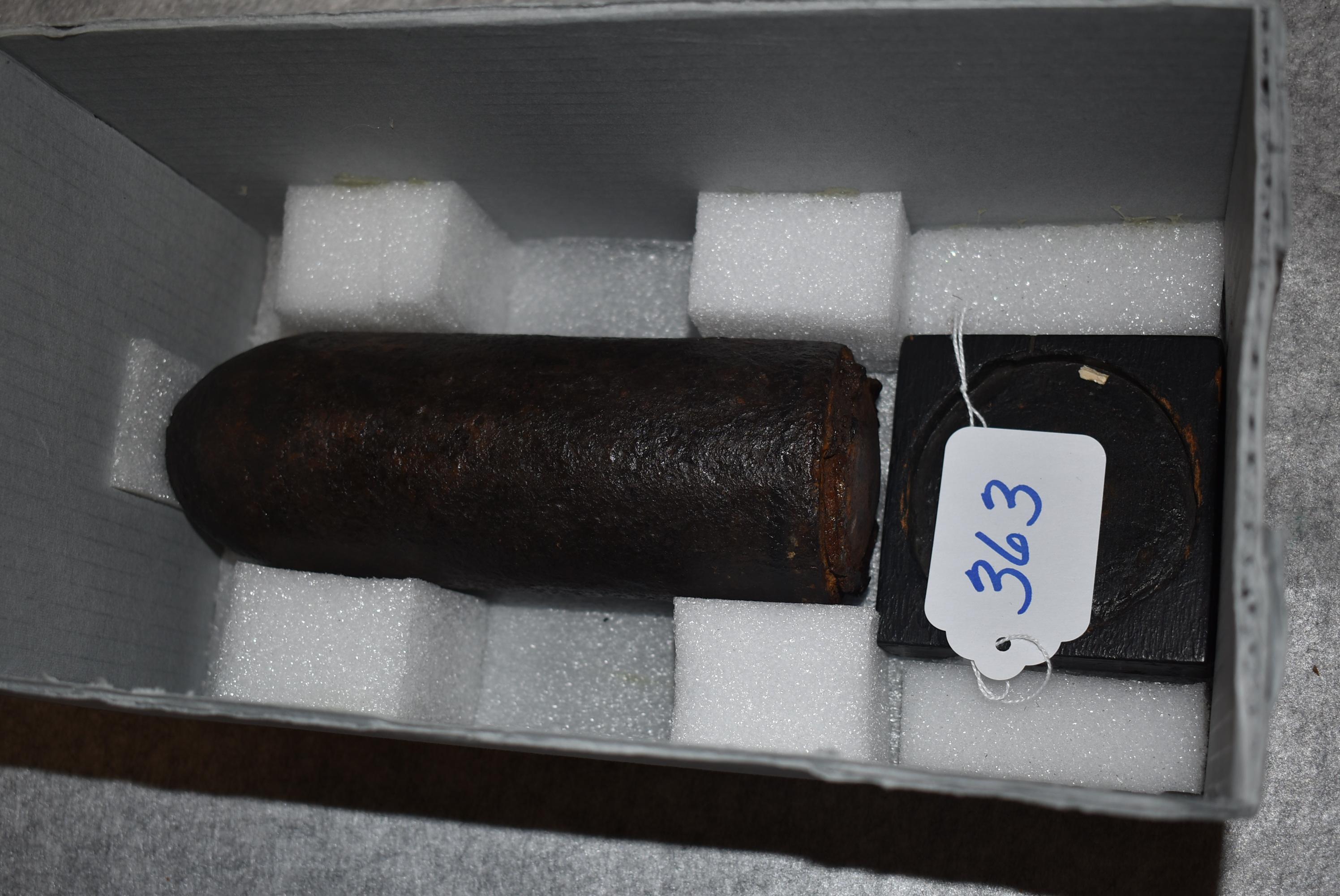 10 lb. Parrott artillery shell