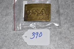 Rectangular Confederate belt plate