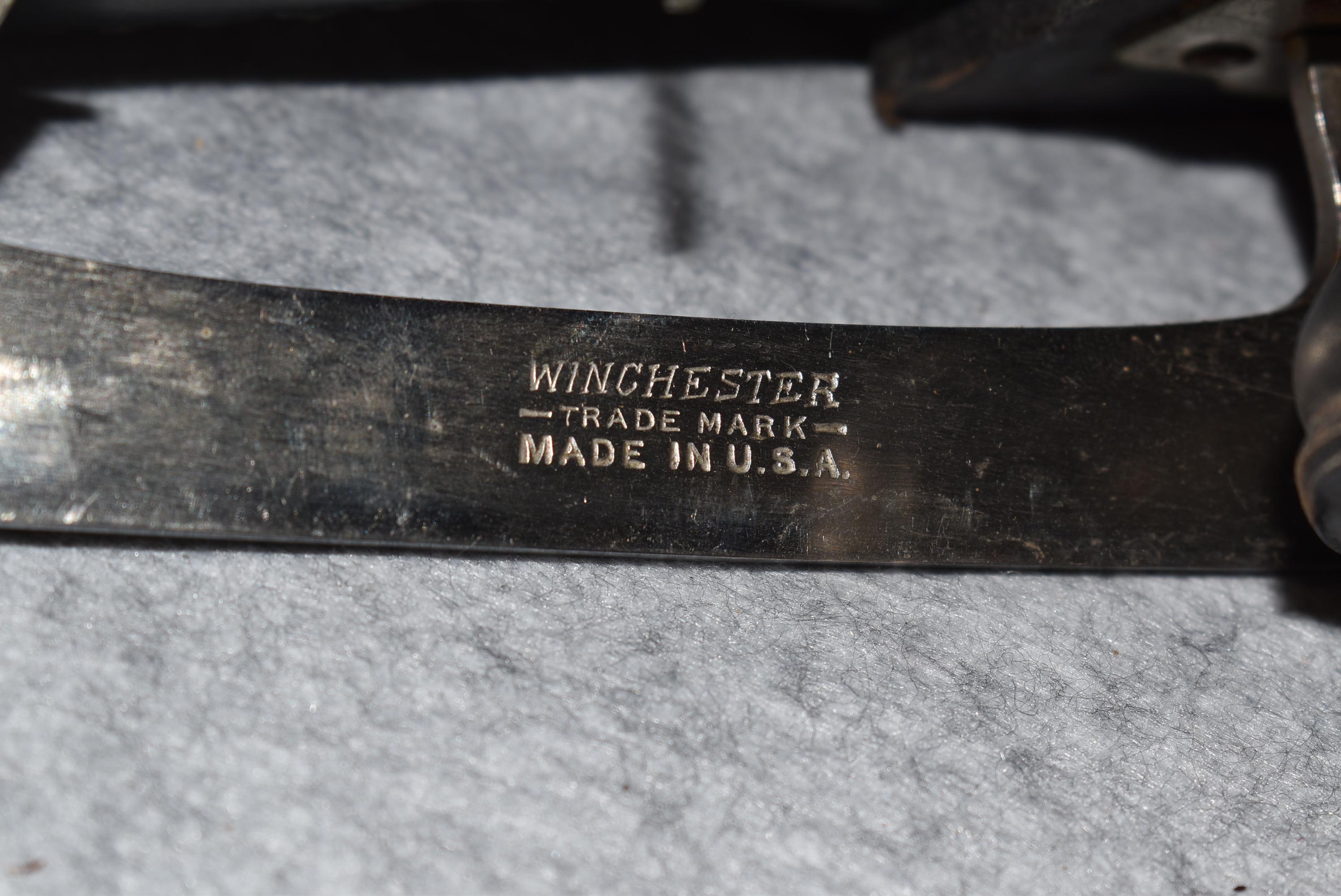 Winchester – No. 9315 “St. Moritz” Size 10 ½ Chrome Nickel Blade Leather Ice Figure Skates