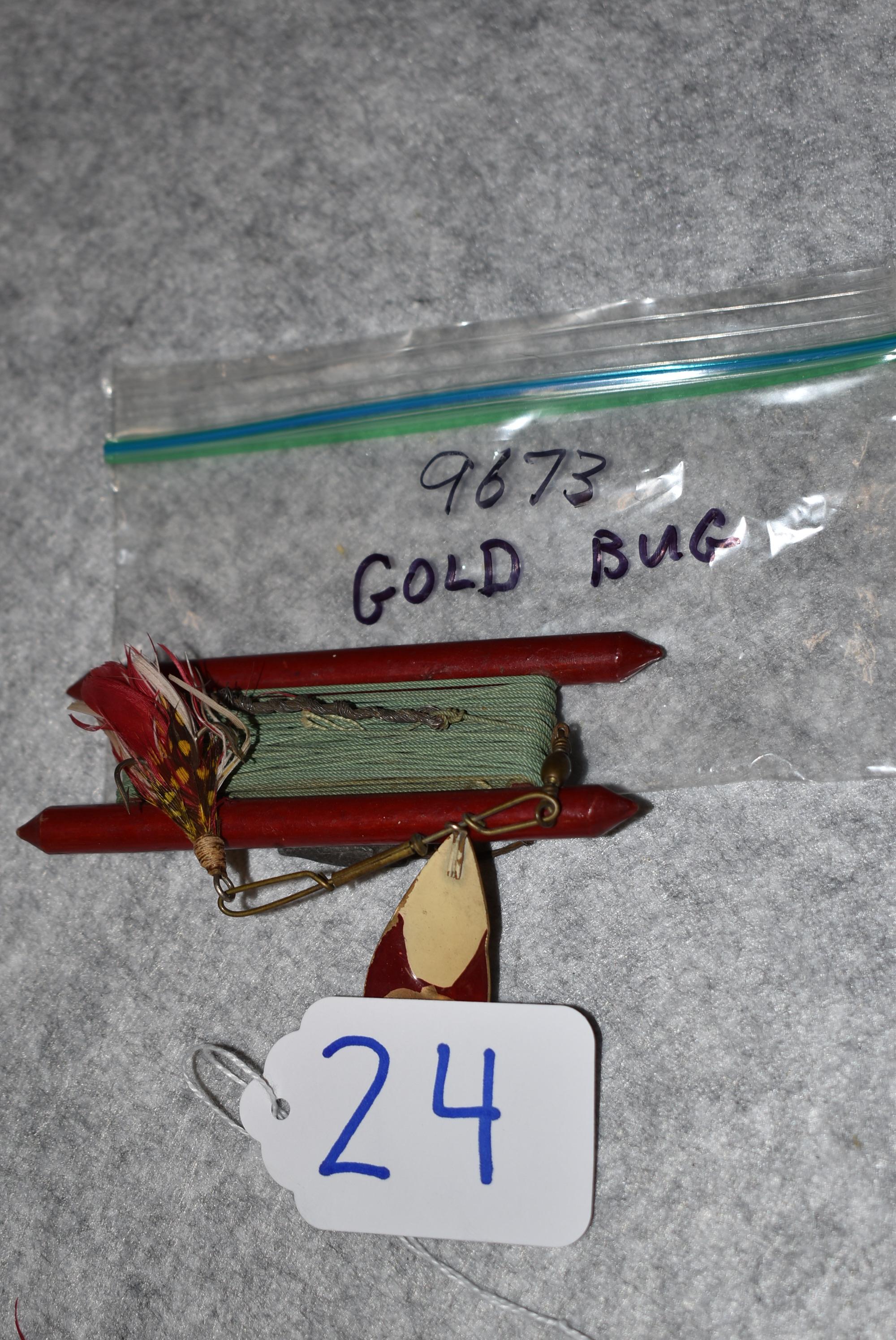 Winchester – No. 9673 Gold Bug Fishing Lure w/Winder