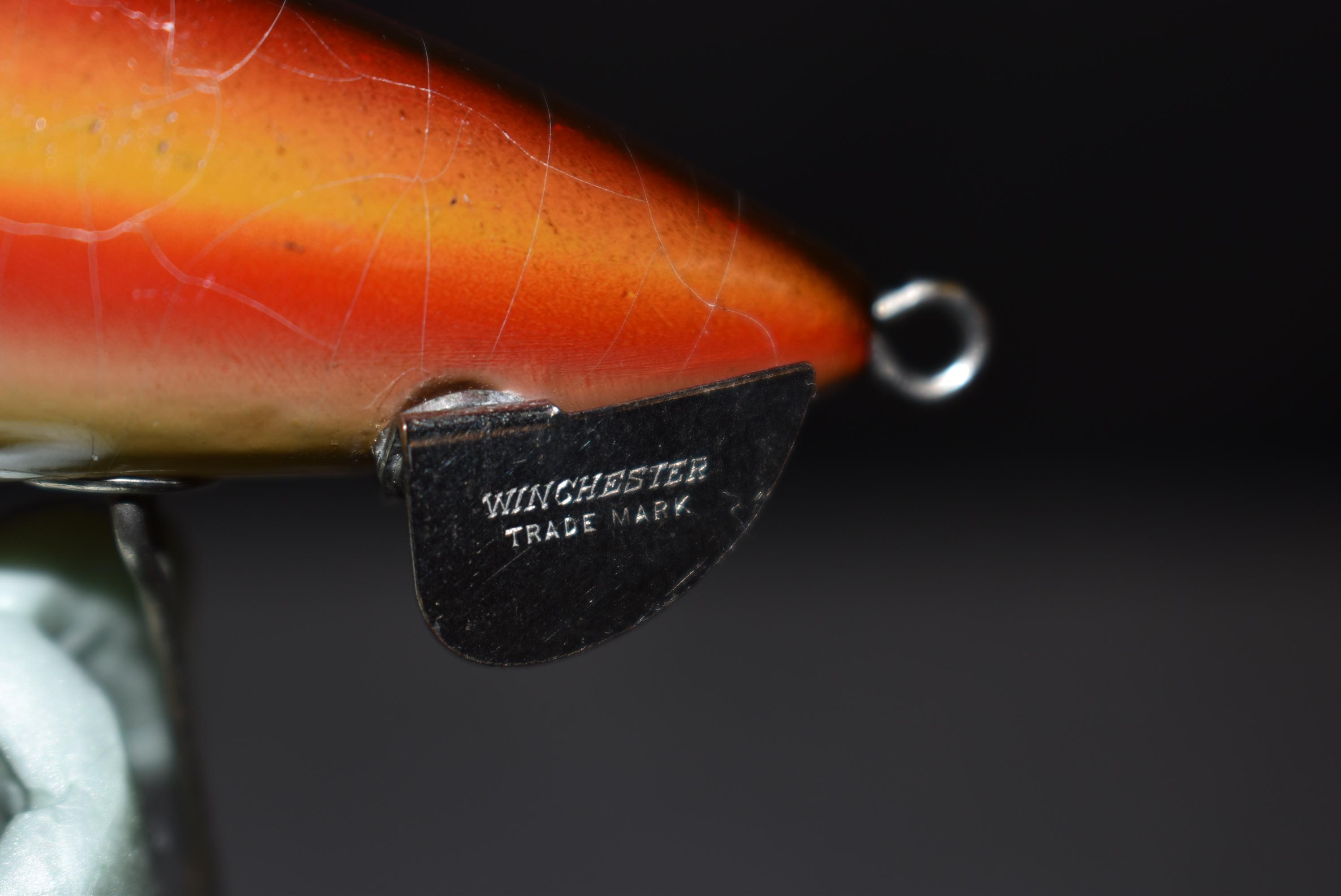 Winchester – No. 9206 Rainbow Color Plug Bait – Both Eyes are Intact – Small Amount of Finish Missin