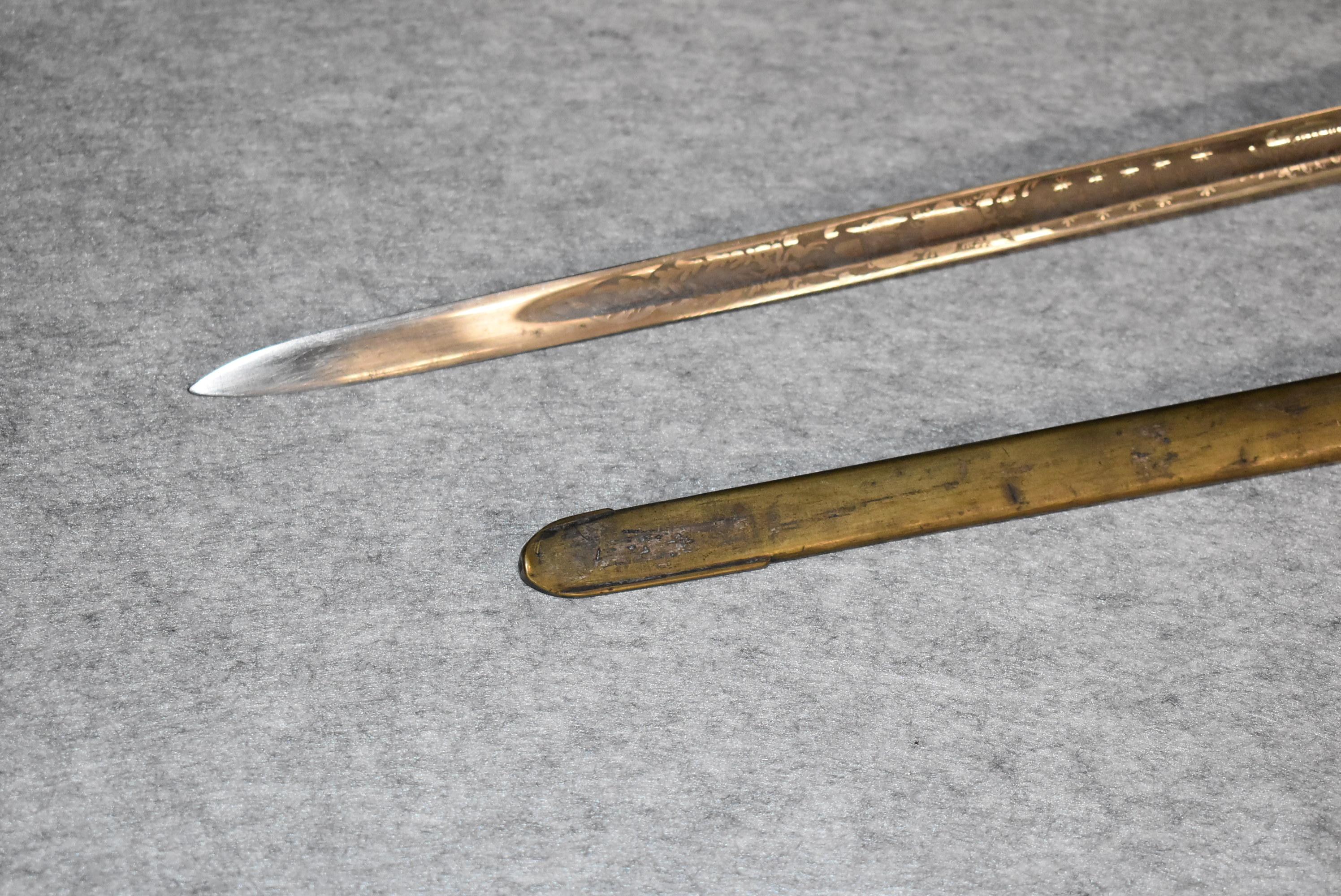 U.S. Militia Staff Officers Eagle Head Sword