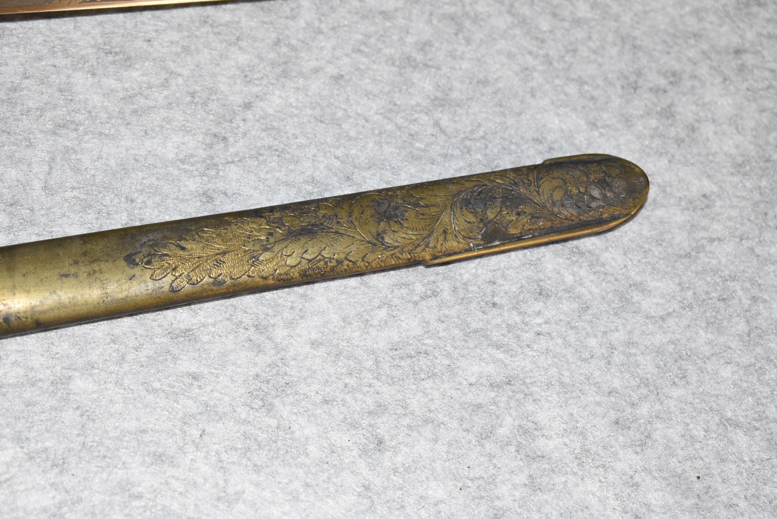 U.S. Militia Staff Officers Eagle Head Sword