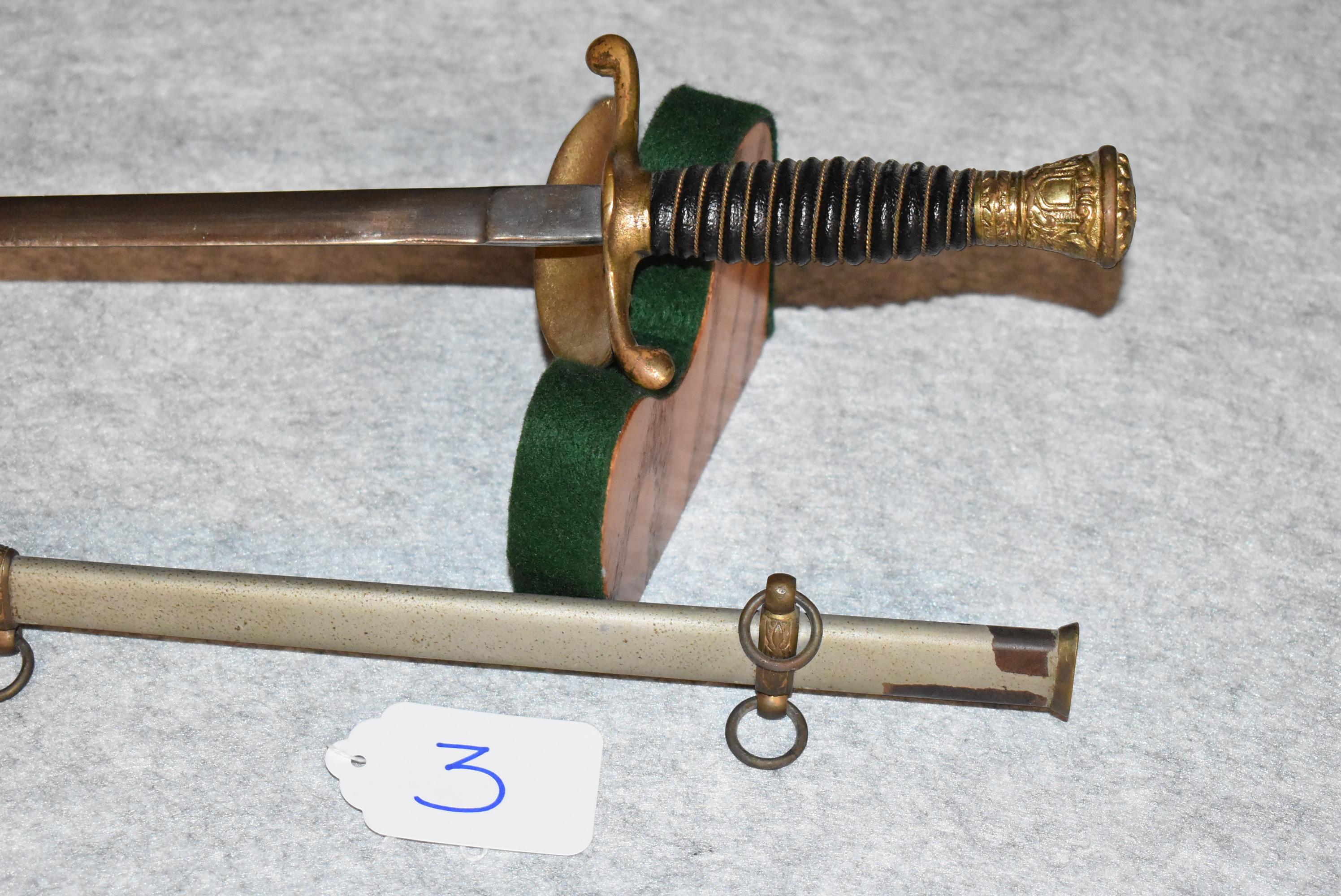 U.S. Model 1860 Pattern Staff Officer’s Sword – w/Scabbard