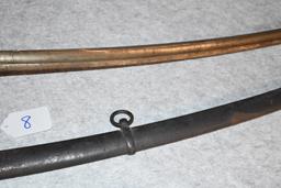 French – Model 1822 Light Cavalry Saber – Identical to U.S. Model 1840 Heavy Cavalry Saber w/Scabbar