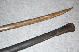 French – Model 1822 Light Cavalry Saber – Identical to U.S. Model 1840 Heavy Cavalry Saber w/Scabbar