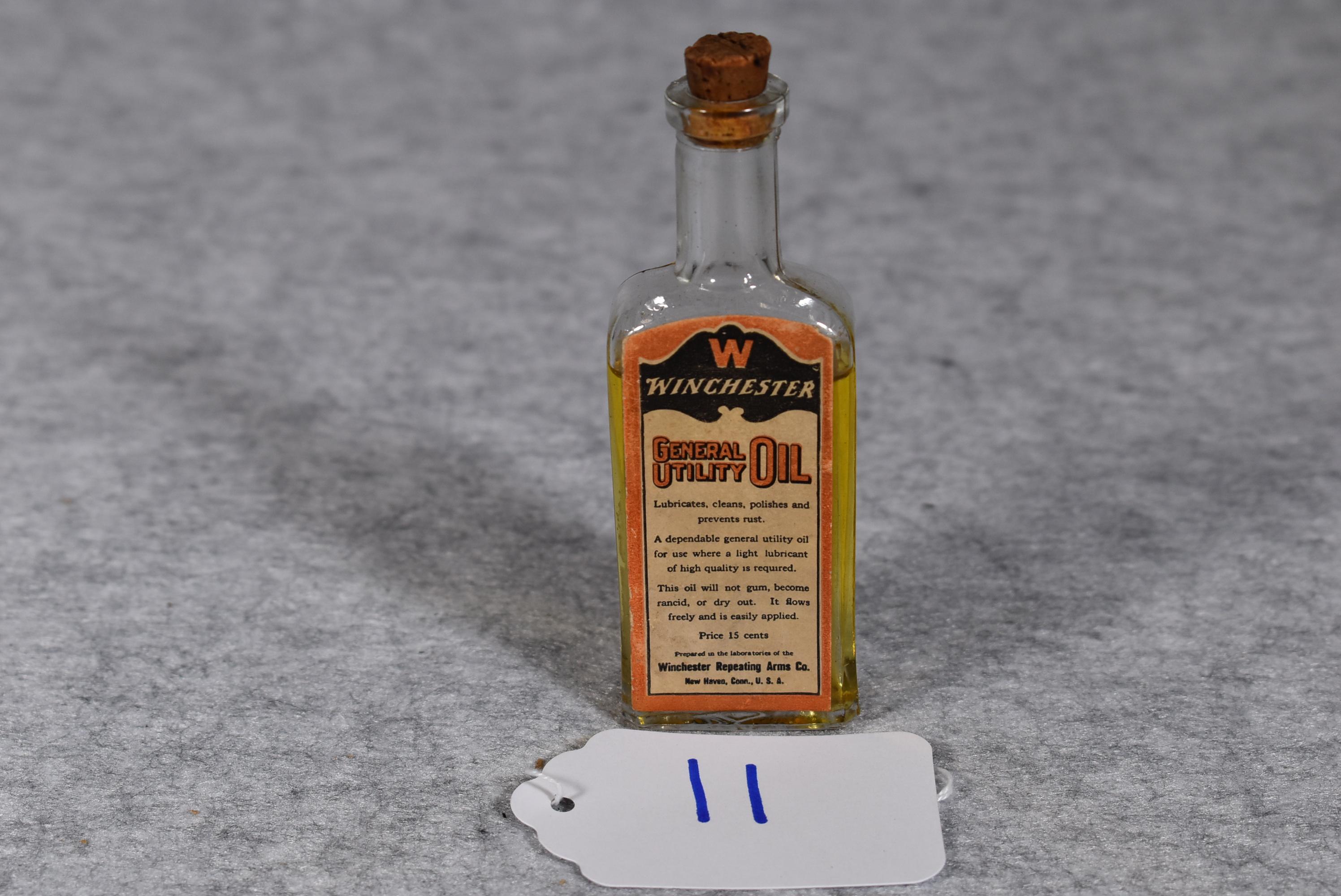 Winchester – 4½” Cork Top Bottle of General Utility Oil