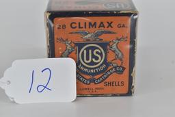 U.S. Ammunition – “Climax” – 28ga. 2 pc. BOA, Appears Empty Hulls Only WTOC