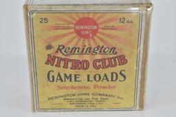 Remington – “Nitro Club” – Game loads 12ga. Empty 2pc. BOA, w/ Rabbit, Great Color, WTOC