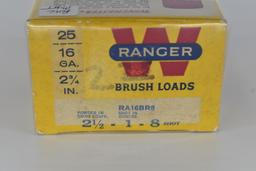 Winchester – “Ranger” – 16ga. 8 Shot Brush Loads BOA, Excellent Color, AFF, WTOC