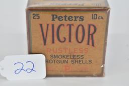 Peters – Victor Rustless Rare – 10ga. 4 Shot BOA, AFF, WTOC