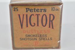 Peters – Victor Rustless Rare – 10ga. 4 Shot BOA, AFF, WTOC