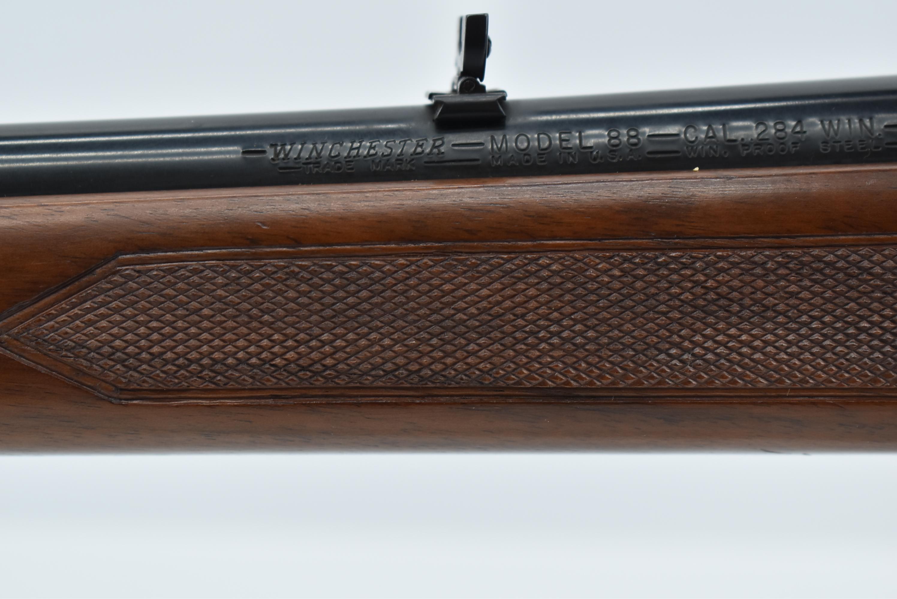 Winchester – Mod. 88 (Pre-64) – 284 Win. Cal. Lever Action Rifle – w/22” Barrel w/Hooded Front & Fli
