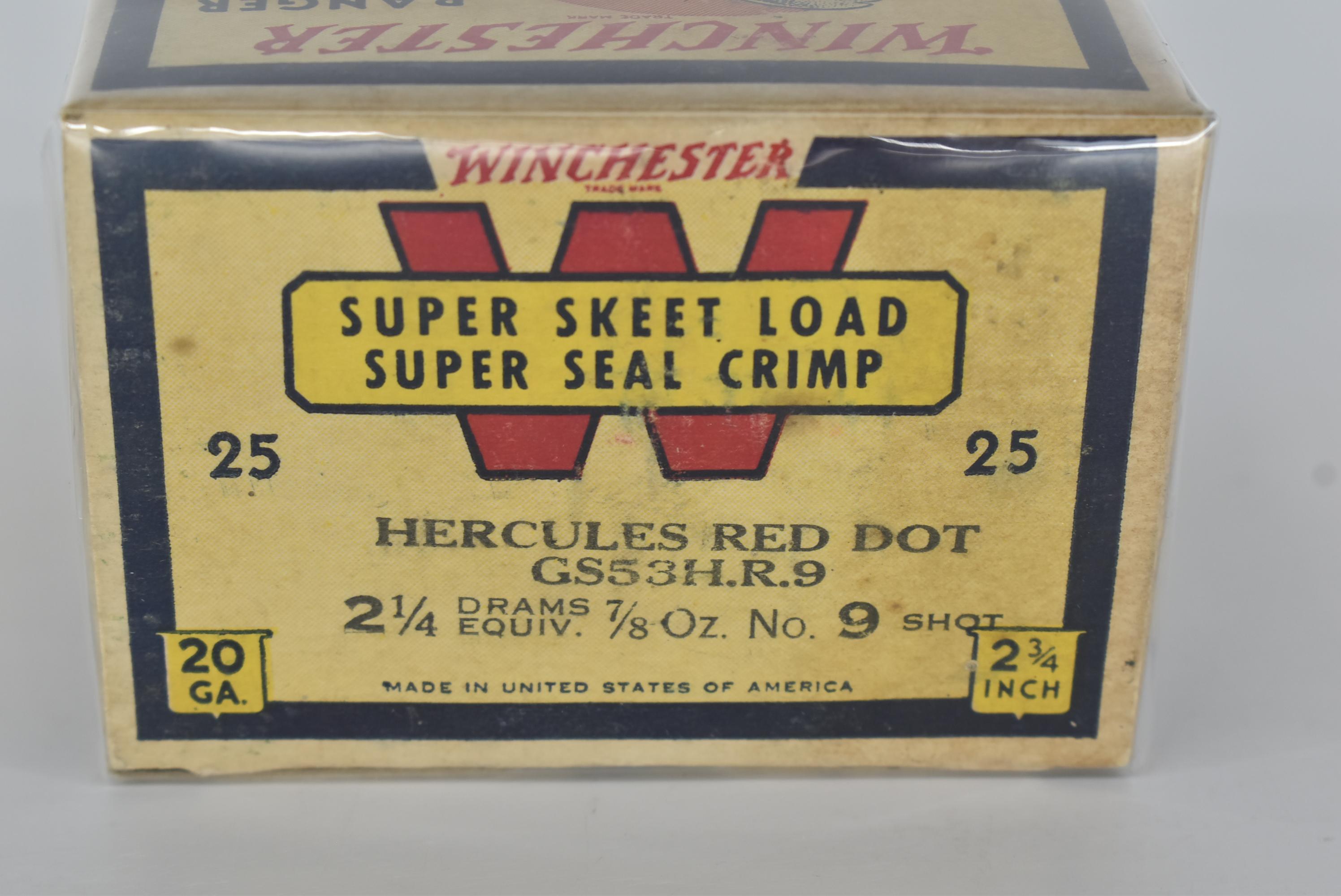 Winchester – Ranger – “Super Skeet Load” – 20ga. 9 Shot BOA – Great Color, AFF, WTOC