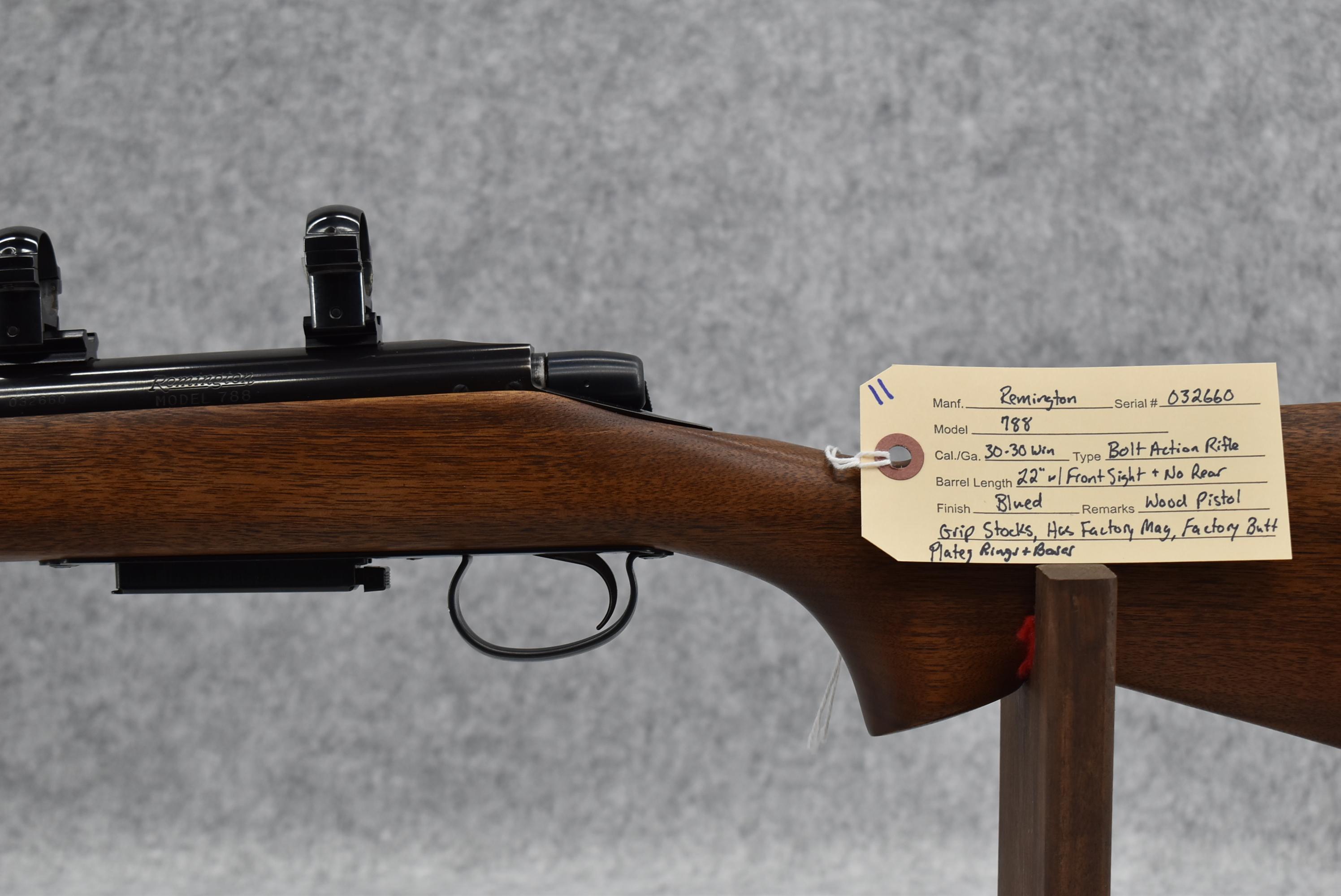 Remington – Mod. 788 – 30-30 Win. Cal. Bolt Action Rifle