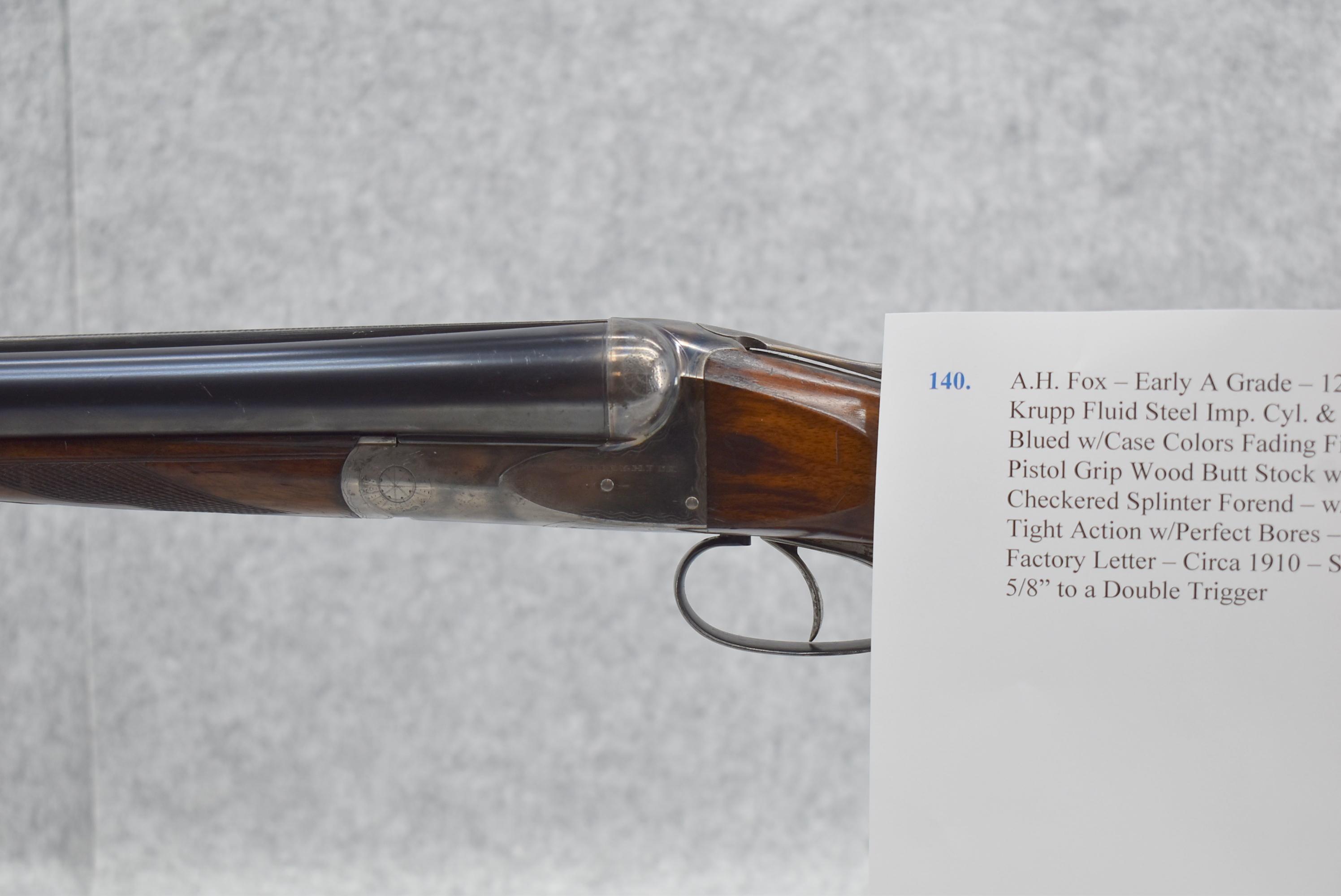 A.H. Fox – Early A Grade – 12ga. Double Barrel Shotgun