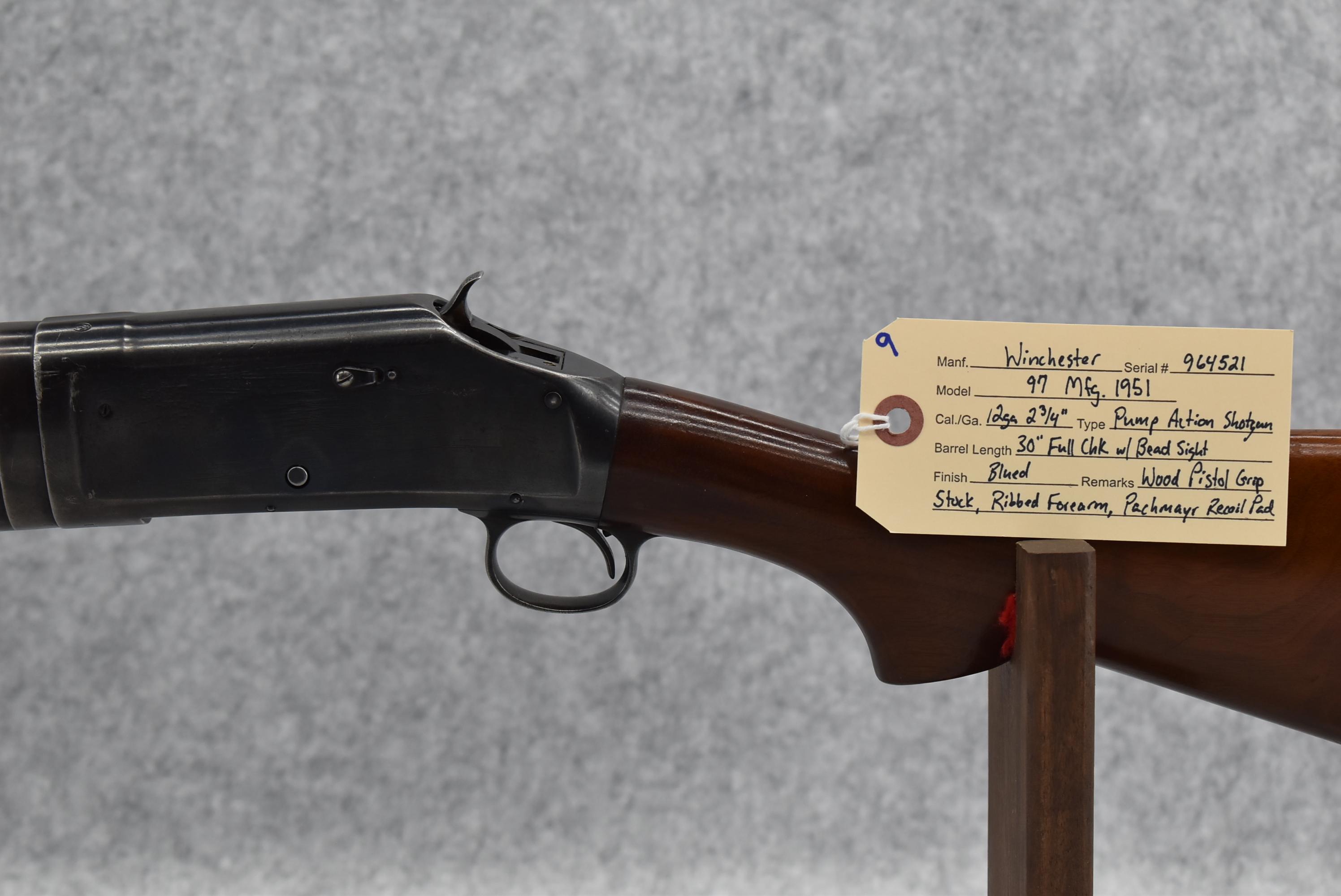 Winchester – Mod. 97 – 12ga. 2 ¾” Pump Action Shotgun