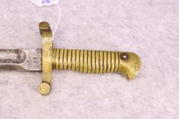 U.S. Rifle Model 1855 Saber Bayonet Visible U.S Marking