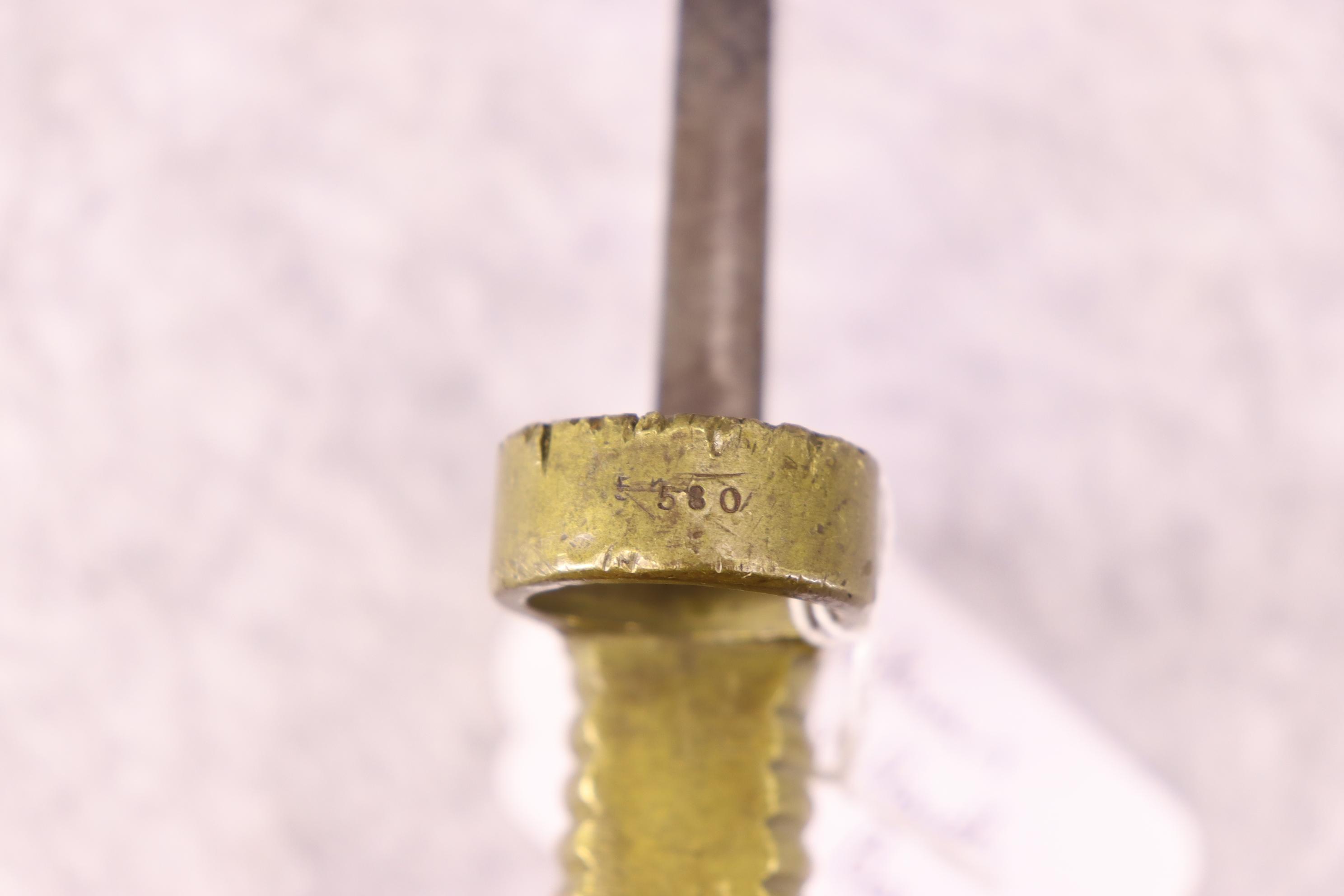 Unknown Brass Handle Saber Bayonet w/no Markings