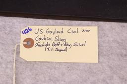 U.S. Gaylord Civil War Carbine Sling – Includes Belt and Sling Swivel, Great Set Up