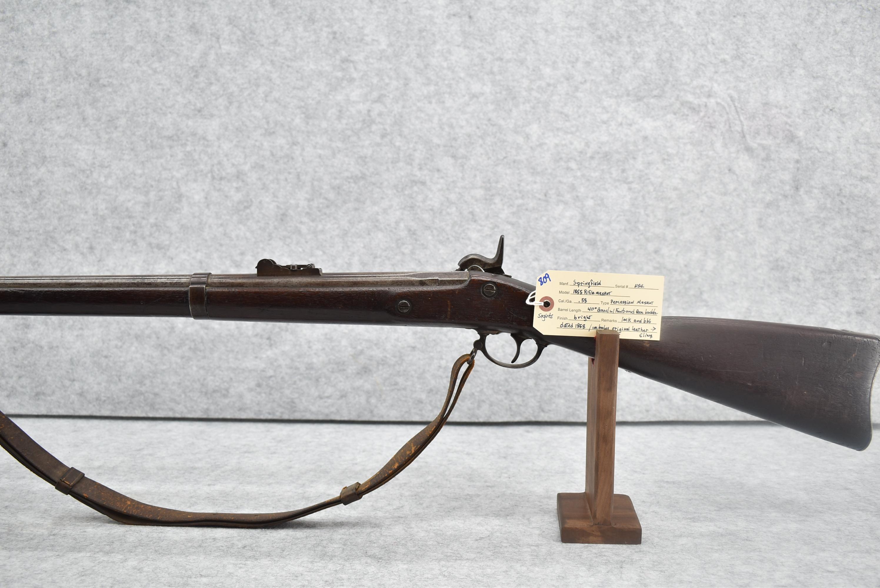 Springfield – Mod. 1855 Rifle Musket – 58 Cal. Percussion Musket