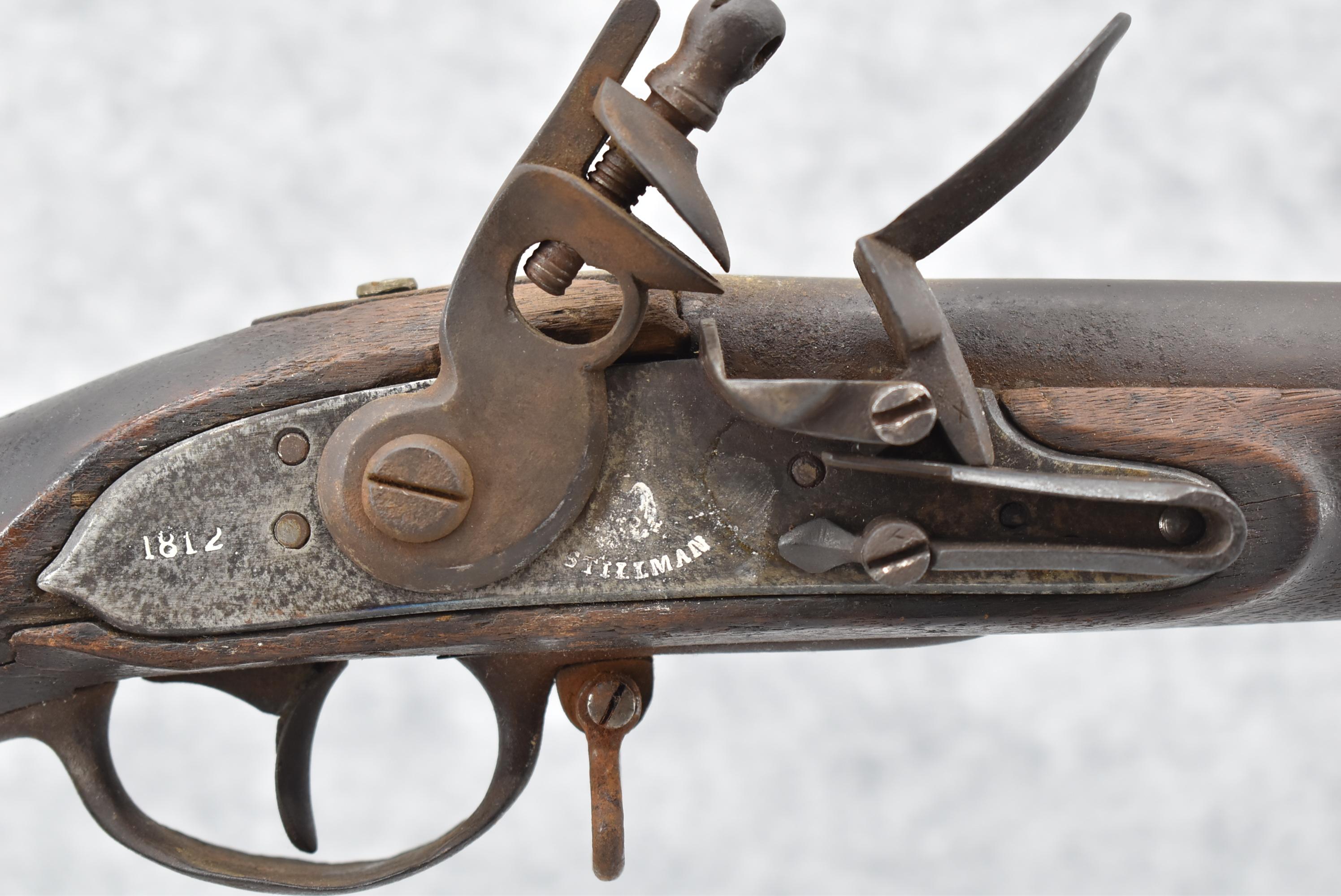 Ethan Stillman (Burlington, CT)– 1808 U.S. Contract Musket – 69 Cal. Flintlock Musket