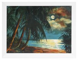 RENEE HARCOMBE, Miami Florida Beach Scene O/B