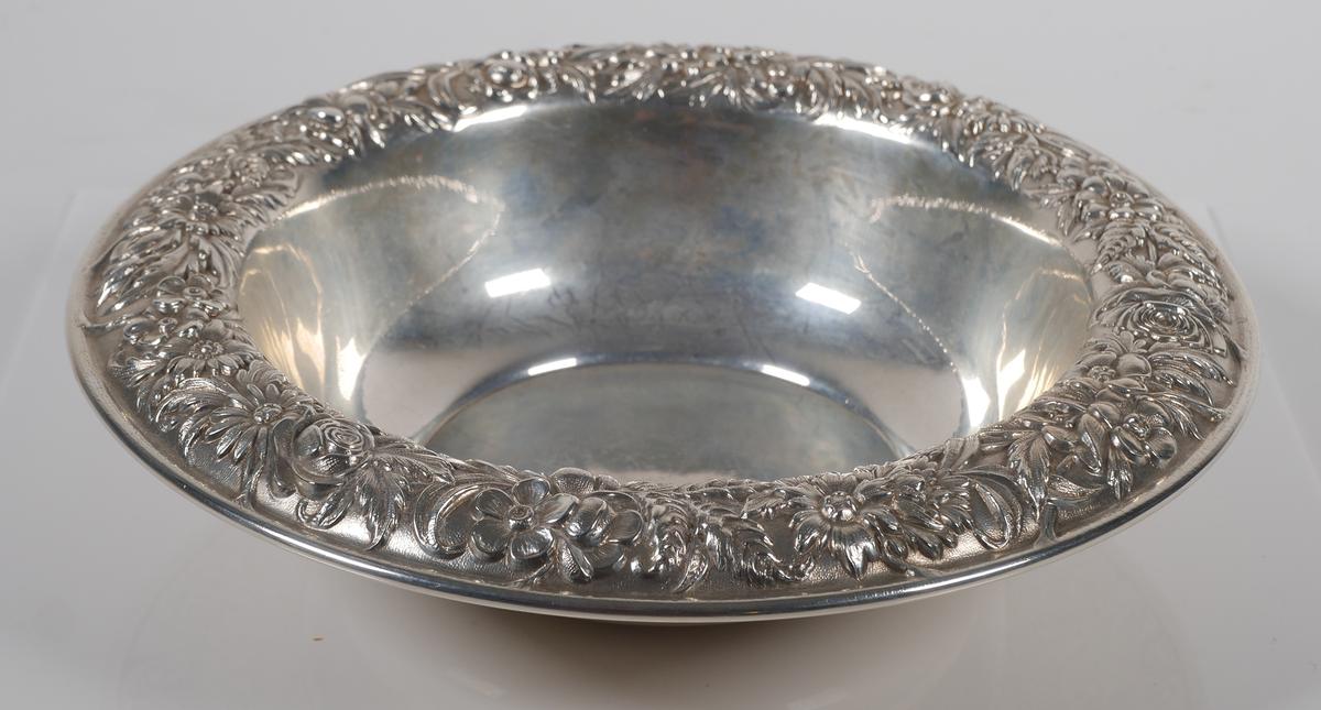 S. Kirk & Son Floral Repousse Sterling Bowl