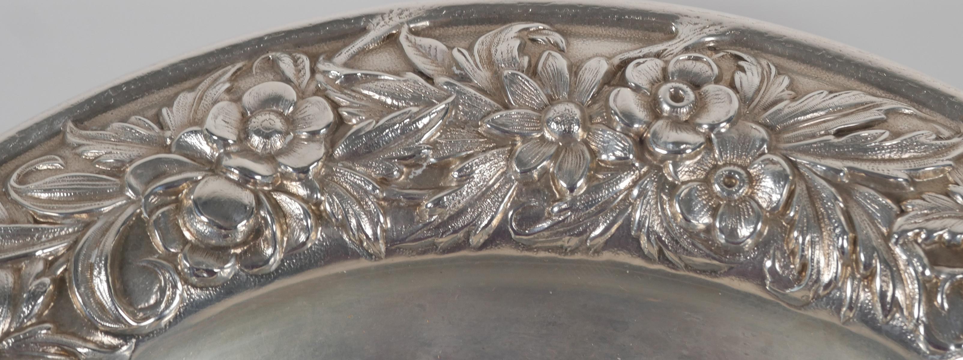 S. Kirk & Son Floral Repousse Sterling Bowl