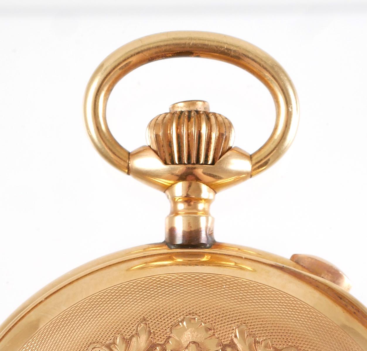 14K Tempora Swiss 1/4 Hour Repeating Pocket Watch