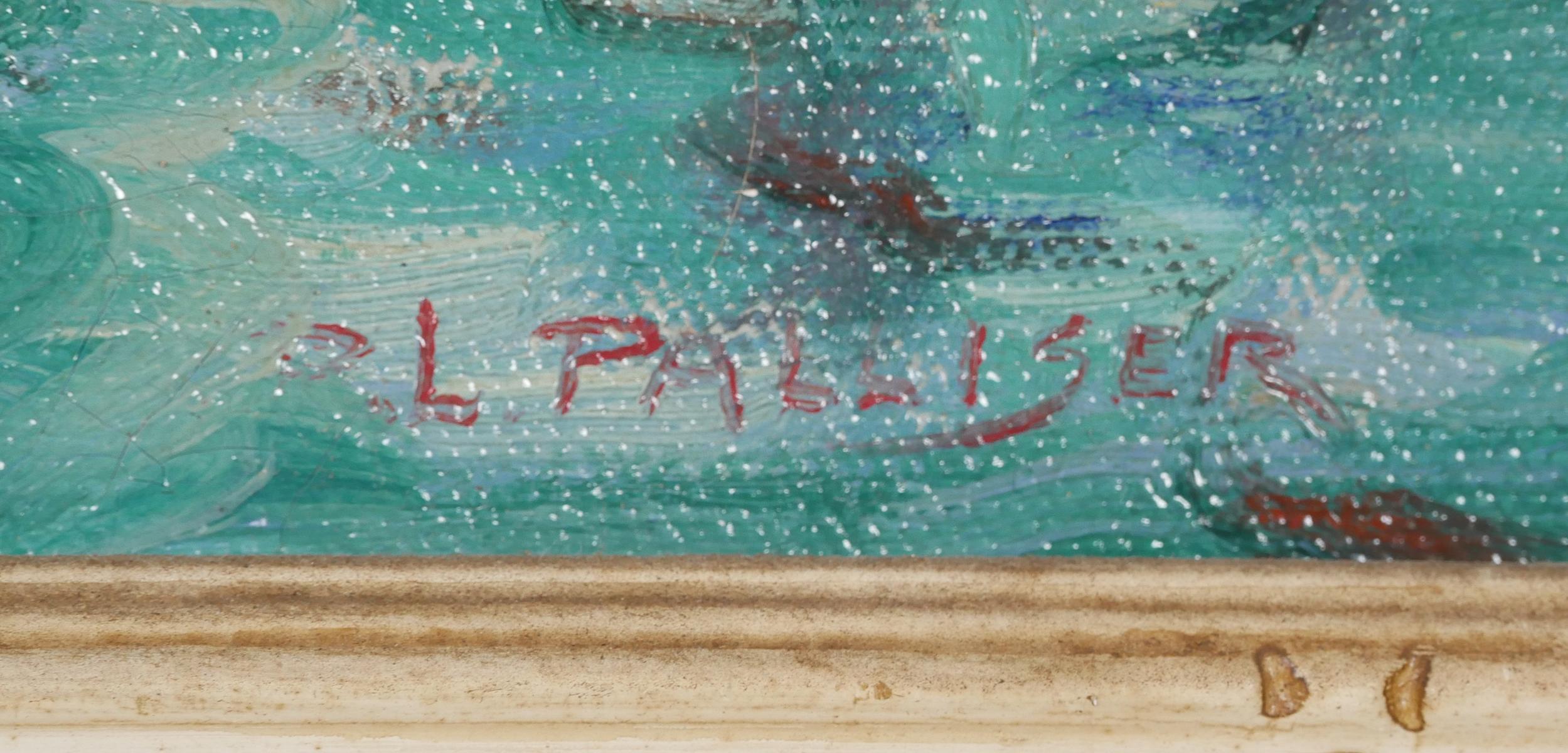 ROBERT PALLISER, Oil on Canvas Panel, Sailboats