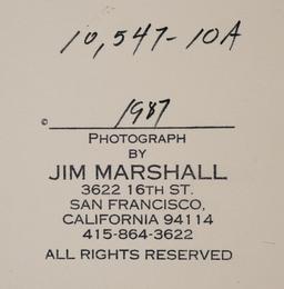 JIM MARSHALL, Joe Liggins Photograph