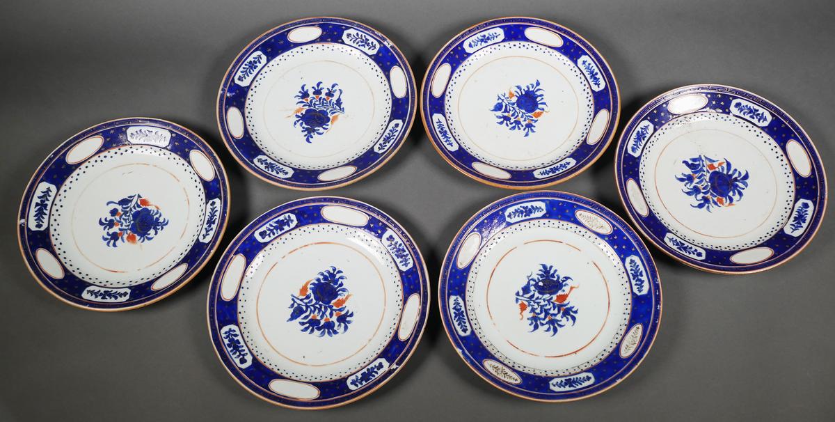 (6) Chinese Export Porcelain Plates