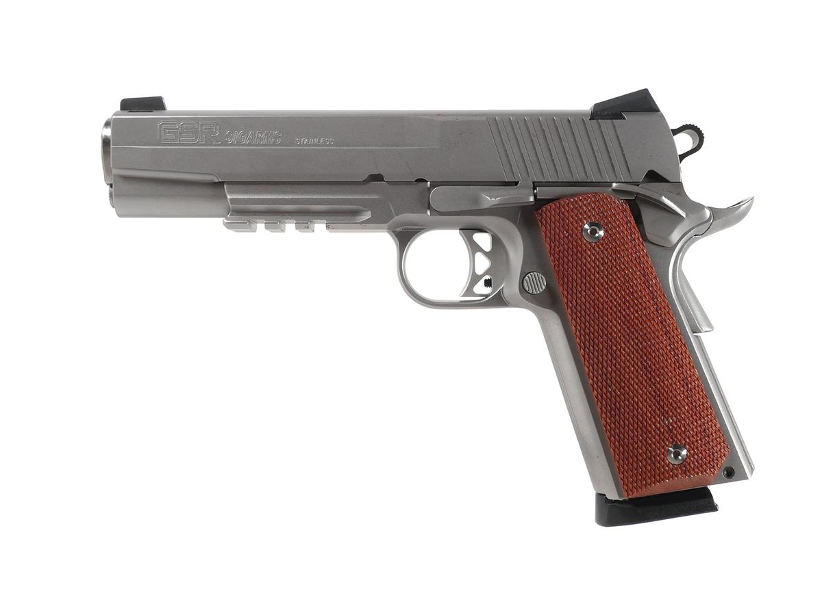 Firearm: Sigarms 1911 GSR Stainless 45 Pistol