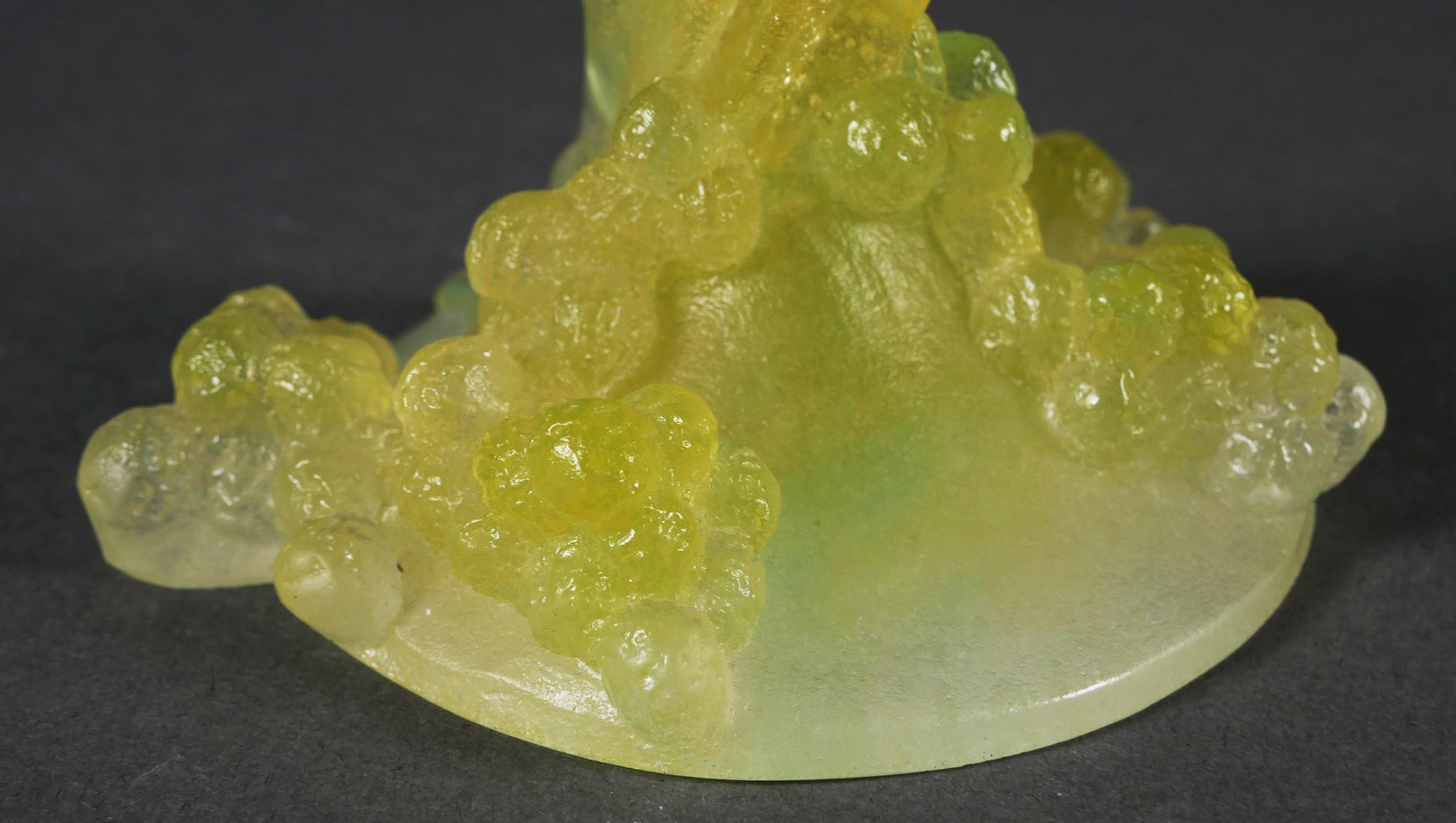 (2) Daum Pate de Verre — Frog & Compote