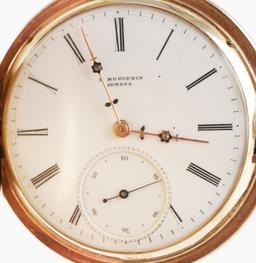 Antique GENEVA 10K Gold Pocket Watch