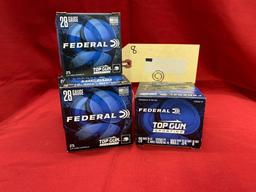 FEDERAL TOP GUN, 28 GA, 8 SHOT (X4)