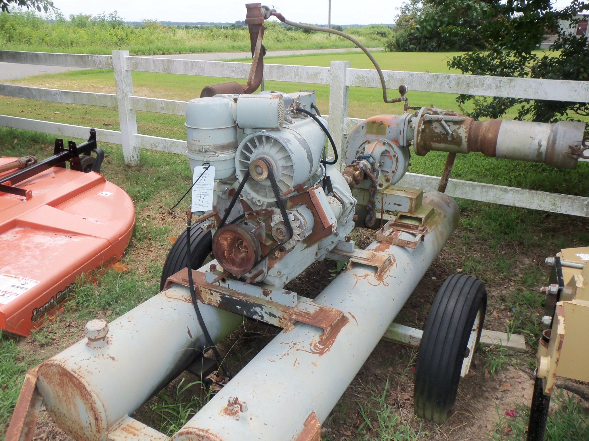 Deutz 2 cyl Power Unit, Tank, Trailer & 8" Berkeley Pump