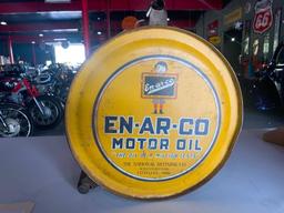 EN-AR-CO 5 gallon oil can - SELLING NO RESERVE