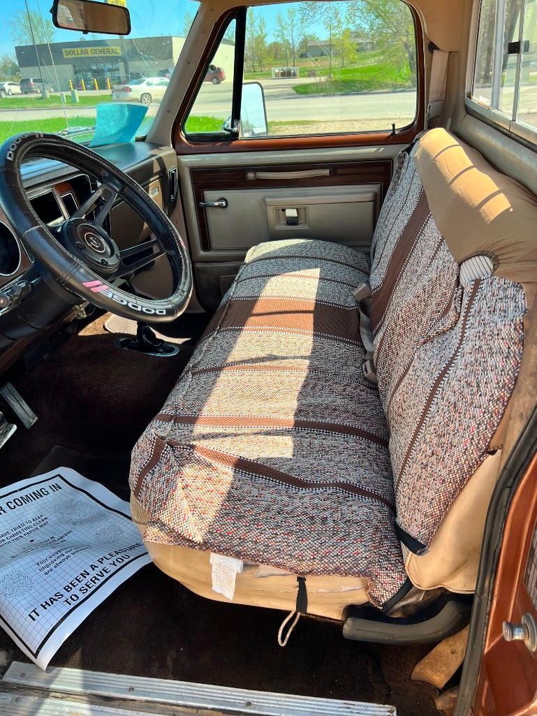 1984 Dodge W-150 4x4 prospector Selling NO RESERVE