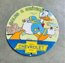 Porcelain Sign Chevrolet Sales & Service