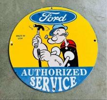 Porcelain Sign Ford Authorized Service