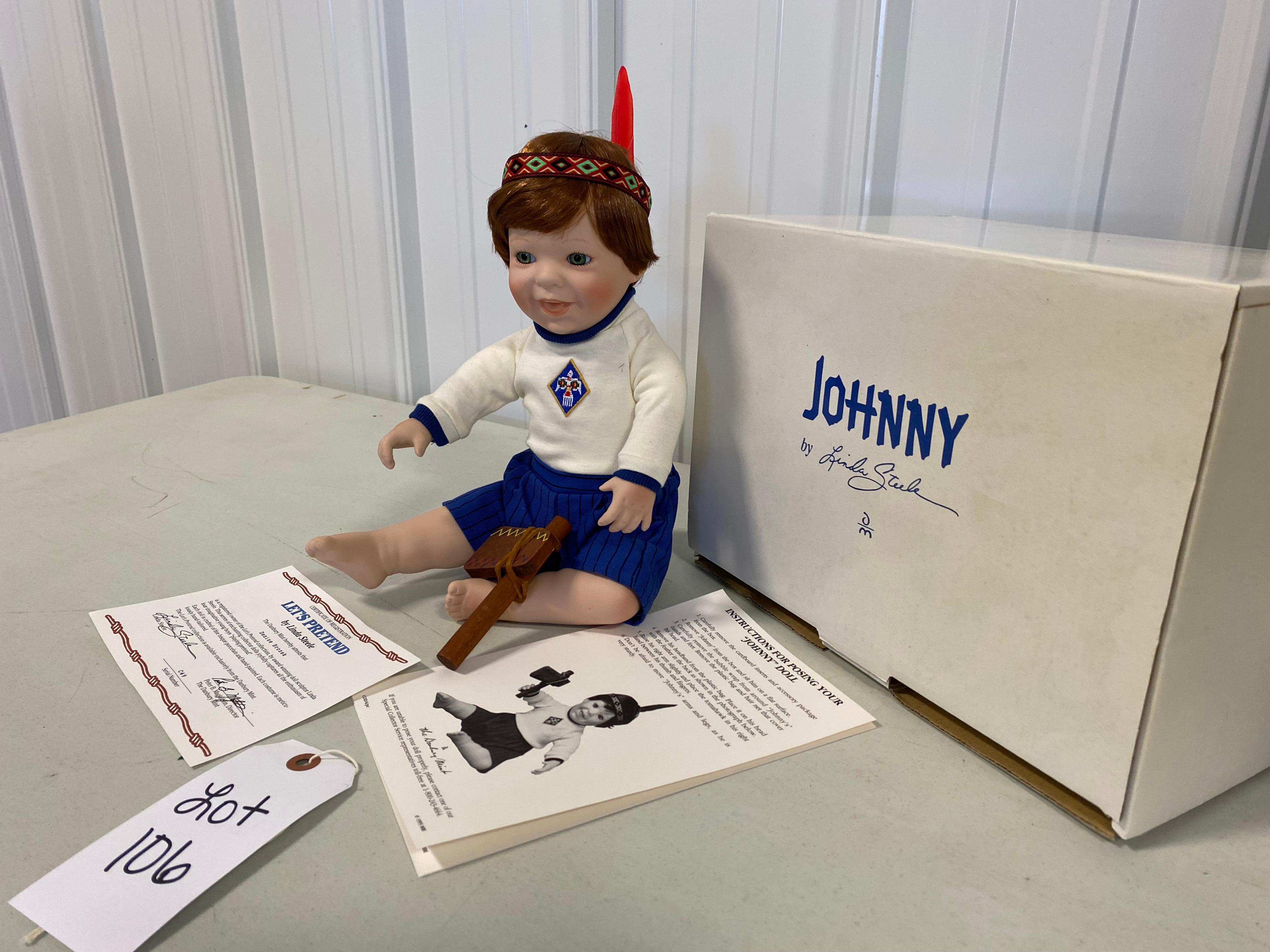 The Danbury Mint Johnny Indian Doll