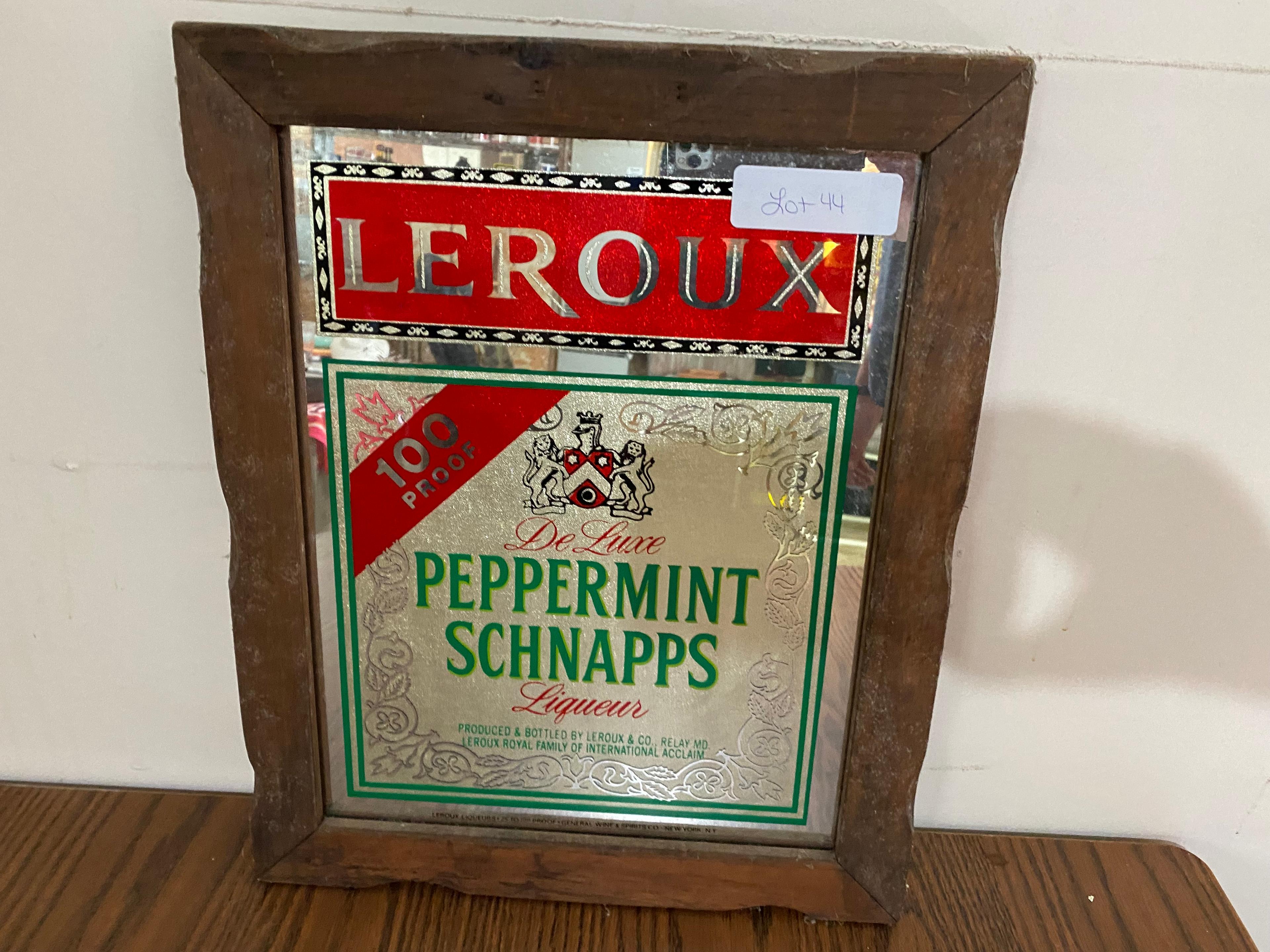 Leroux Peppermint Schnapps Mirror