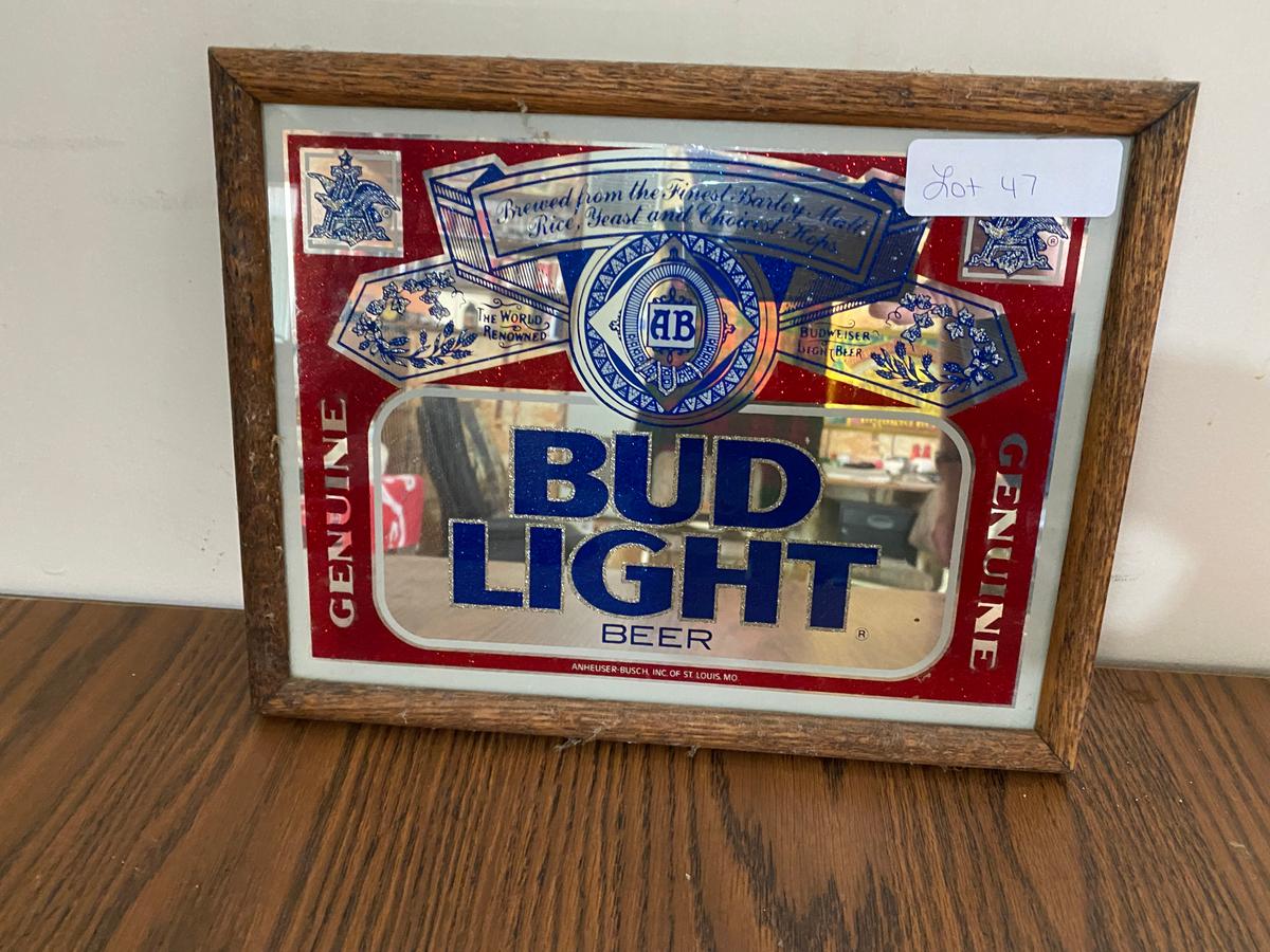 Genuine Bud Light Beer Mirror